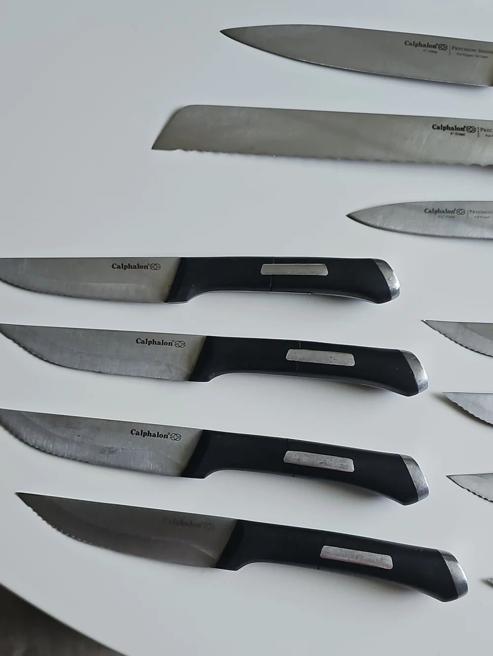 Calphalon Black Knife Set with Wooden Block - 14- Piece